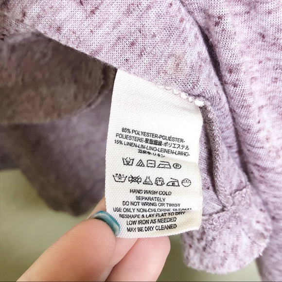 Free People | Purple Heathered Flowy Fop Size S - Picture 3 of 4